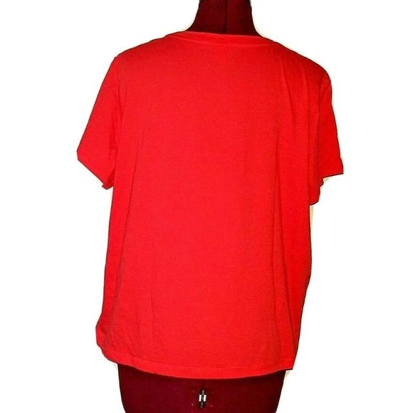 BP. Womens Pocket Tee Red Hibiscus Size XL NWOT - Picture 2 of 5